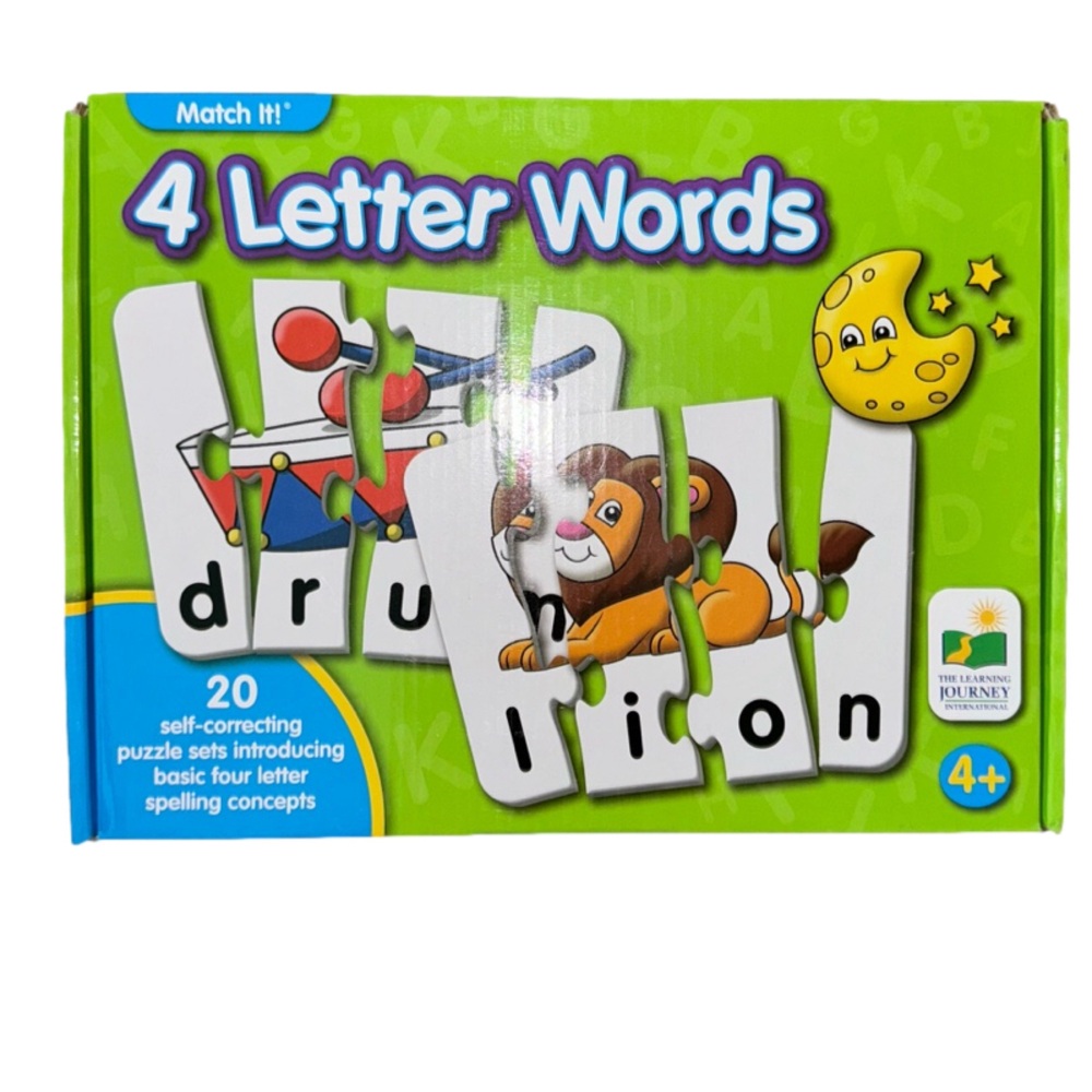 Like New Learning Journey early childhood, 👧🏻 👦🏻 4 letter  word 🧩 puzzle